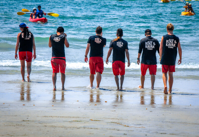 bike and kayak tours group of guides at la jolla shores